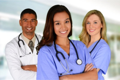 group of doctors and nurses